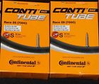 0181781 Continental Pair New Race Stem Rvc Presta Valve Bike Tube