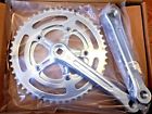 50-34t 28661 Ird Defiant Double Crankset Polished Silver Alloy Cranks