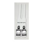 35626 Soma Toe Clip Strap Leather Dbl Wht 849430020222