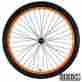5504 Hbbc Orange 26 X 1.75 Single Speed Bicycle Rims Set Only No Tires Beach Cruiser