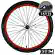 5534 Hbbc Red 26 X 1.75 Three Speed Bicycle Rims Set Only No Tires Beach Cruiser