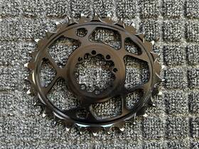 Cra-ov-t8-30-01 5dev 7075 12% Oval Chainring Black Sram 8 Bolt 30 Tooth 3mm Offset
