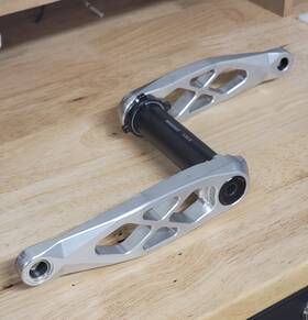 R165-29-02 5dev R-spec Trail/enduro Cranks 165mm / Dub Spindle - Silver