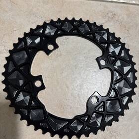 Rov9100 Absoluteblack Rov9100/50/4bk Premium Oval Road 50t Compatible With Shimano 9100/8000 - Black