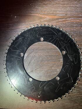 Affinity 850014520892 Pro Track Chainring 62t 144mm 5-bolt Hard Anodized Black