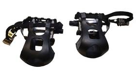 Ailejian 752374520317 Aluminum Bike Pedals 9/16ftft Spindle Platform W Toe Clips Foot Strap