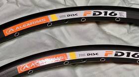 Fd16 Alexrims Alex Rims 26 Inch 32h Disc Black Bicycle Pair