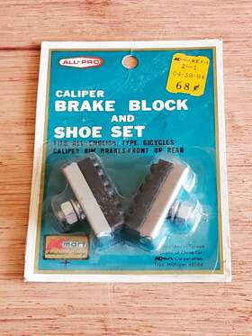All Pro 04-38-84 Kmart Bicycle Bike Caliper Brake Block Shoe Set Sealed Pkg Vintage Nos