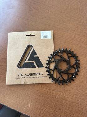 Alugear 908374241515 Oval 8-bolt T-type Mountain 30t Chainring For Sram. Black