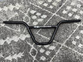 Hb-ahb15fc85-bk Answerbmx Pro Flat Crmo Bmx Bars - Black 8 Inch Race 22.2mm