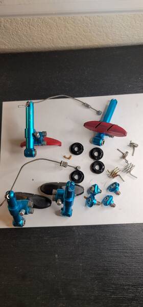 00.5115.028.030 Avid Tri-align Ii Cantilever Brake Caliper Turquoise Short Vintage Mtb Klein