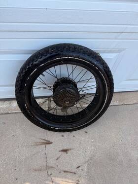 H550 Bafang 20x4 Fat Rear Wheel Tire And Gear Spokes