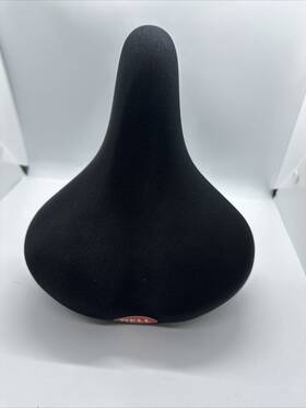 Vl-166 Bell Velo Comfort Bicycle Saddle Relaxed Bike Seat Lycra With Clamp Black