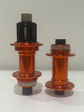 Bx106f Bitex Bx106 And R Disk Center Lock Hubset Orange 28 Hole N3w Campy Freehub