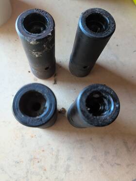 96868 Black Ops Metal Bmx Bike Axle Pegs 40x100mm 3/8-14mm Insert 320g