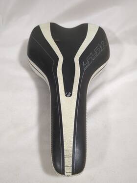 296694 Bontrager Ssr Bike Seat Saddle White Black Vintage Bicycle