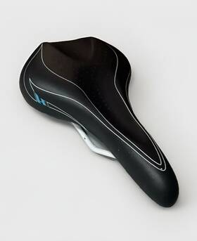9090990 Bontrager - H1 Wsd Fiber Reinforced Bike Saddle Seat Black White Blue