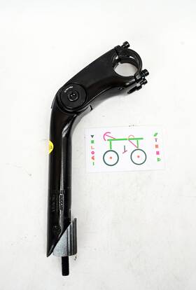 W304904 Bontrager Adjustable Quill Stem 80mm Length 31.8mm Handlebar Clamp 1 Inch