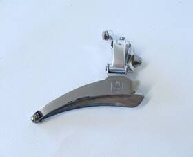0104019 Campagnolo Rare C-record Braze-on Front Derailleur 2nd Gen - Vgc