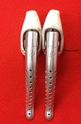0104020 Campagnolo #0104020 Vgc 80s Victory F And R Drilled Brake Levers With White Hoods