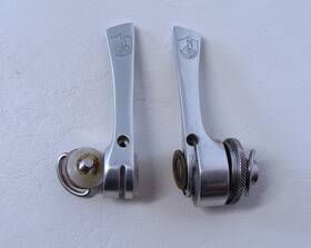 0283 Campagnolo Mint Record / C-record Syncro Ii 7-speed Braze-on Gear Shifters