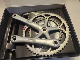 Campagnolo 032484338470 Nos Record Alloy Square Taper 10 Speed Double Crankset 172.5mm 53/39t