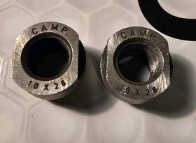 Campagnolo 032758963445 Rear Hub Axle Cones 10mm X 26tpi 10x26 Super Record Chorus