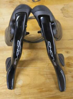 15587 Campagnolo Chorus 12 Speed Ergo Shifters And Cables Exc 8.5/10 Very Low Miles
