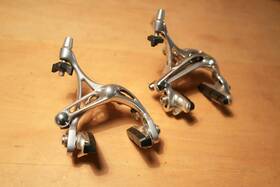 B824-ch Campagnolo Chorus Skeleton Caliper Brake Set Front And Rear Silver Aluminum