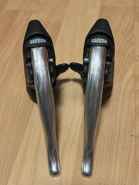 Ec-22re Campagnolo Record Carbon Ergopower 8-speed Road Bike Shifters 1994 Cg