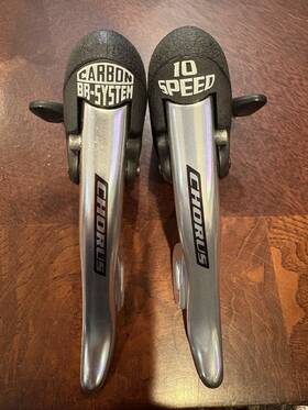Ep00-ch10 Campagnolo Chorus Ergopower Control Levers 2 X 10 Spd Shifters Brake