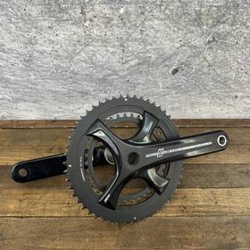 Fc18-p0093 Campagnolo Potenza Crankset 170mm 52/36t Double 11s 25mm Spindle Road Bike Black