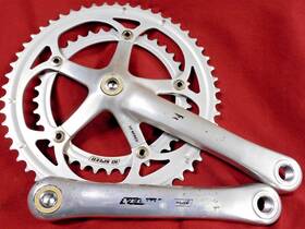 Fc4-vl...x Campagnolo Vintage 2004 Veloce 10 Speed Crank Set 53 / 39 X 172.5 135 Mm Bcd