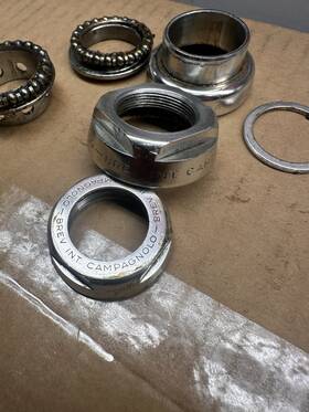 Hs-01re Campagnolo C-record Hs 1 Inch Threaded Alloy 26.4 Headset Of Colnago Master