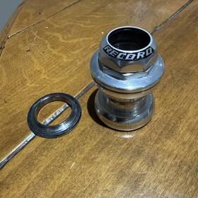 Hs7-re Campagnolo Record Headset 1 Inch Threaded Silver 2007 English Thread-british