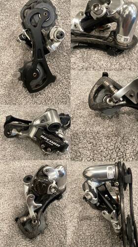 Rd02-re210ll Campagnolo Record Rear Derailleur Long Carbon Cage Rare. 10s Mint