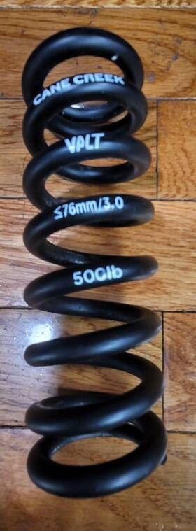 Aad1779 Cane Creek Valt Lightweight Steel Spring For Coil Shock 3.00/76mm X 500lbs