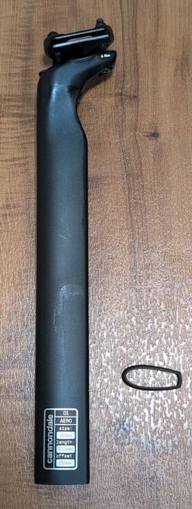 K26072 Cannondale C1 Aero Carbon Seatpost 2023 Supersix Evo 330mm Offset 20mm