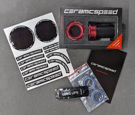 105138 Ceramicspeed Colnago T45 Bottom Bracket - Campagnolo Ultra Torque Red