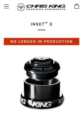 Baa0445k Chris King Inset 3 Black Zs44/ec49 Headset