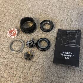 Bcb2 Chris King Inset I7 Mtb Headset Black Tapered 44/44mm Cyclocross Xc Gravel Dh