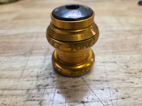 Fy0045 Chris King Nothreadset External Cup Headset 1-1/8 Inch 34mm Gold Road Bike Mtb Cx