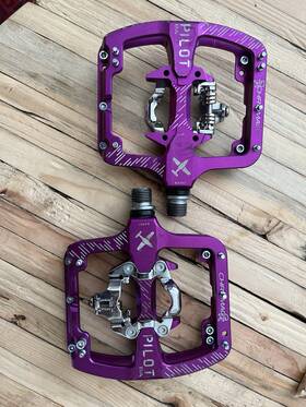 180-003-002 Chromag Pilot Ba Spd Dual Sided Clipless Mtb Mountain Bike Pedals Purple