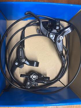 9-1fr160amuk  Clarks Cycle Systems Clout-1 Front And Rear Hydraulic Disc Brake Set