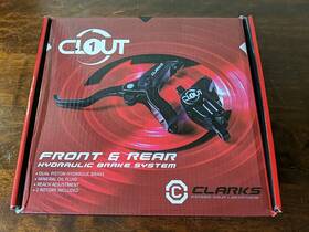 Hy-19-1fr160amrow Clarks Clout-1 Hydraulic Disc Brake Kit Pair Post/is Mount 160mm No Rotors New