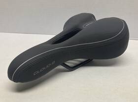 Cloud-9 072774493920 Mens Cut Out Bicycle Comfort Sport Seat Airflow Padding Black Vinyl