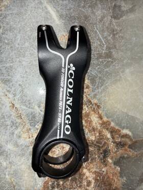 7075-st02 Colnago Aluminum 31.8 Stem 100mm Black 3d Forged Vgc