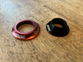 I25-915t Colony Bmx Integrated Headset Cap Red 22mm Bottom Bracket Spacer Black