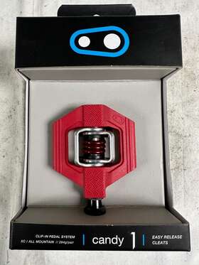 101404 Crankbrothers Crank Brothers Candy 1 Clipless Bike Xc Trail Pedals And Cleats Bros Red
