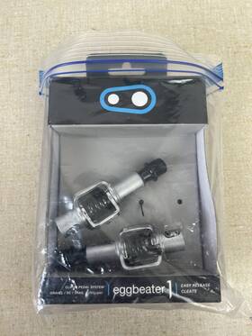 Crankbrothers 641300147912 Crank Brothers Eggbeater 1 - Silver Clipless Mtb Bike Pedals And Cleats 290g